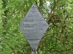 
Sign on canal bridge beside Greens Level, June 2012