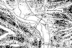 
Map showing 'Risca Colliery' and possibly 'Darran Collery', 1812, © Photo courtesy of the British Library