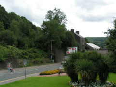 
GWR Sirhowy Valley line Bridge abutments, August 2008