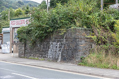 
GWR Sirhowy Valley line Bridge abutments, September 2015