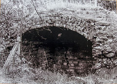 
Old level to the South of Blackvein Colliery shaft at the time of the building of Risca bypass, c1983, © Photo courtesy of Jim Coomer