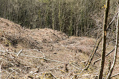 
The Waun-fawr Tramroad from the junction to the hairpin, April 2016