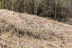 
The Waun-fawr Tramroad from the junction to the hairpin, April 2016