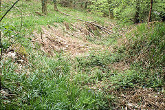 
Waunfawr Tramroad at hairpin bend, Risca Blackvein, May 2010