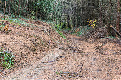 
Down to the hairpin, Risca Blackvein, November 2015