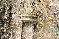 
Pipework running from well, Risca Blackvein, May 2010