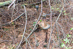 
Remains of the winding wheel, Risca Blackvein, November 2015