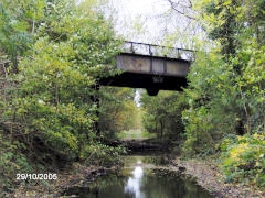 Halls Road Tramroad, Twyncarn Road bridge, Crosskeys, October 2005