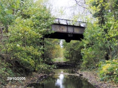 
Halls Road Tramroad, Twyncarn Road bridge, Crosskeys, October 2005