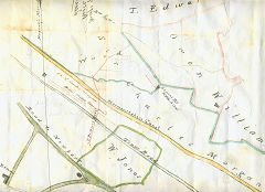 Tredegar Estates map of Cwmbyr Colliery, Crosskeys, c1835