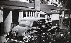 'Glenside' cottages, the rear of No 3 with a well by the car, © Photo courtesy of Jim Coomer