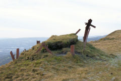 
North Risca Colliery, Aerial ropeway pylon, December 2009