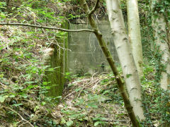 North Risca Colliery ropeway tower base, August 2012