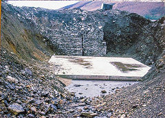 
Rock Vein Colliery being capped for the building of the by-pass, c1985 © Photo courtesy of Dai Bryant
