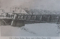 
Colliery Place bridge after flooding, 1930