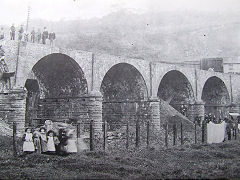 
Sirhowy Tramroad Long Bridge demolition, Risca, c1905