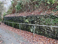 
Bush Colliery incline, Subway under the TVER, Newbridge, November 2020