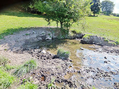 Cae'r Llwyn Colliery, Mynyddislwyn, collapsed level entrance, August 2022
