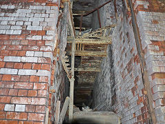 Inside the fan house, Crumlin Navigation Colliery, August 2022
