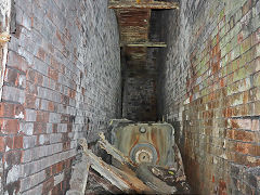 Inside the fan house, Crumlin Navigation Colliery, August 2022