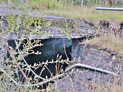 
River Ebbw culvert collapse, Crumlin Navigation Colliery, August 2022