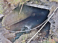 
River Ebbw culvert collapse, Crumlin Navigation Colliery, August 2022