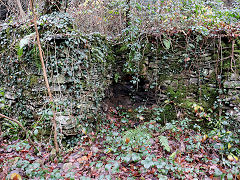 Cwm Dows Colliery wall, Newbridge, November 2020