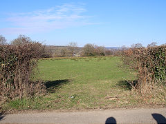 Islwyn Colliery tramway towards Pentwynmawr, Mynyddislwyn, January 2021
