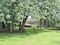 
Kendon Viaduct Western parapet approach trackbed, Crumlin, July 2021