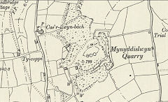 
Mynyddislwyn Quarry, 1899, © Crown Copyright reserved