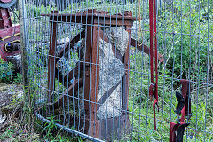 Crumlin Navigation Colliery, Upcast headgear and shaft, May 2015