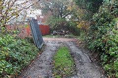 Halls Road trackbed, Newbridge, November 2020
