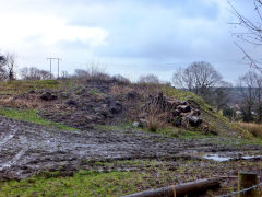 Pant-y-resk Colliery tips, Mynyddislwyn, February 2014