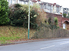 Twyngwyn Colliery loading bank on Halls Road Kendon branch, Newbridge, November 2020