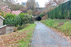Twyngwyn Colliery tramway tunnel under GWR TVER, Newbridge, November 2020