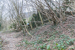 Spiteful Row with Halls Road to the left, March 2016
