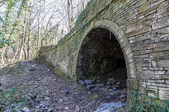 Halls Road Tramroad 1827 viaduct, Cwmcarn, March 2015