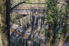 Halls Road Tramroad 1887 viaduct, Cwmcarn, March 2015