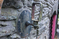 Abercarn Furnace, detail on the front of the charging house, August 2016