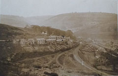 
Halls Road level crossing and original tramroad, West End, Abercarn, © Photo courtesy of Unknown Photographer
