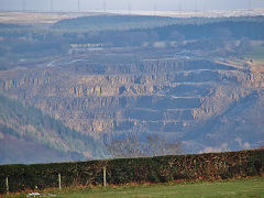 Hafod Quarry, Abercarn, from West End, January 2021