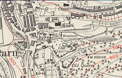The Distillery Pond area, 1948 <small>©Crown Copyright reserved</small>