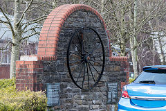 
Monument to the 1878 Prince of Wales Colliery disaster, Abercarn, March 2016