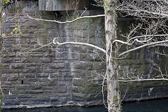 Prince of Wales Colliery railway bridge, Abercarn, March 2016