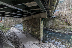 Prince of Wales Colliery railway bridge, Abercarn, March 2016