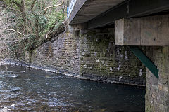 Prince of Wales Colliery railway bridge, Abercarn, March 2016