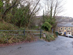 Halls Road level crossing North, West End, Abercarn, February 2014
