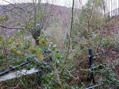 Halls Road level crossing South, West End, Abercarn, February 2014