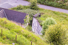 
Llanhilleth Colliery baths, Waste tip bridge abutments, June 2015