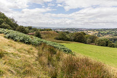 Swffryd Colliery tip from Llanhilleth Farm, August 2014